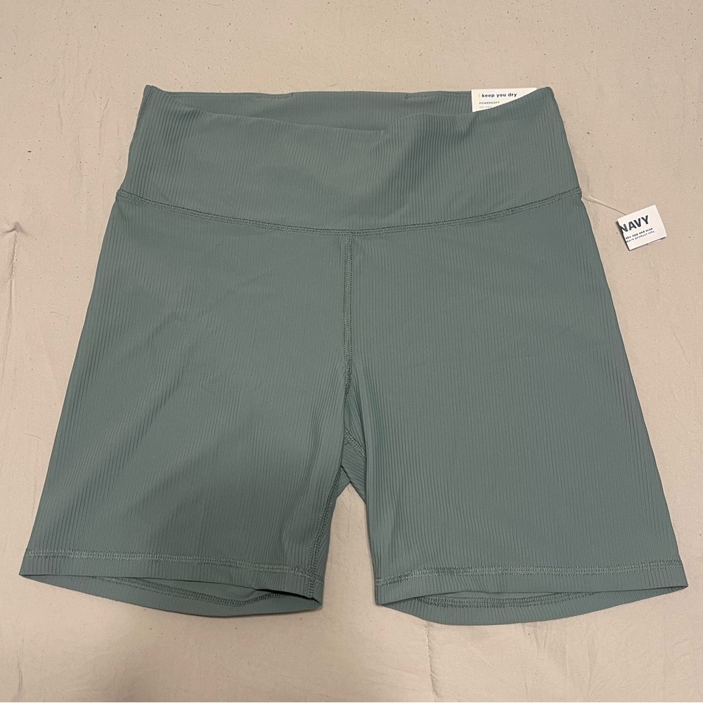 Women's Green Old Navy High Rise Biker Shorts